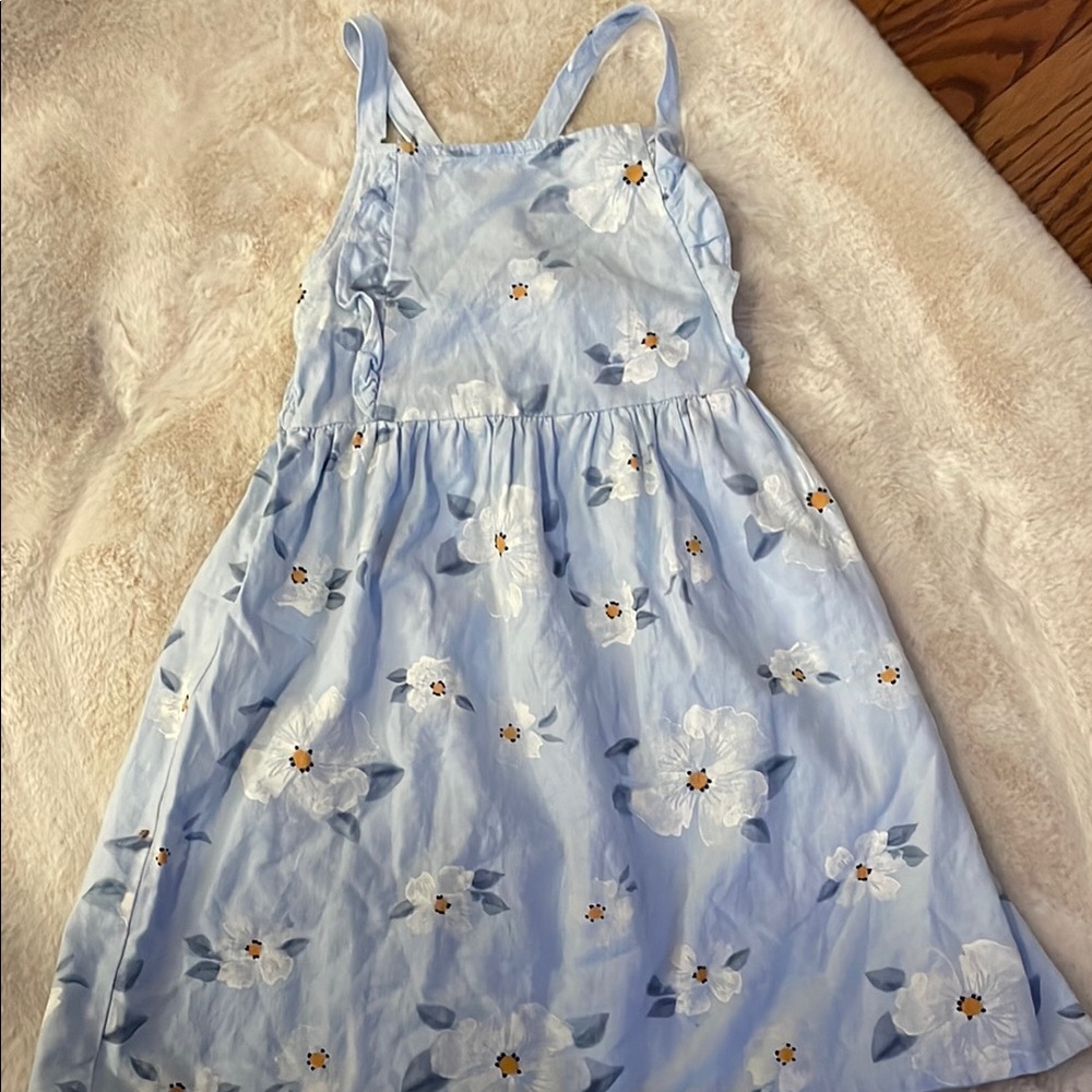 Floral Blue Kids Dress